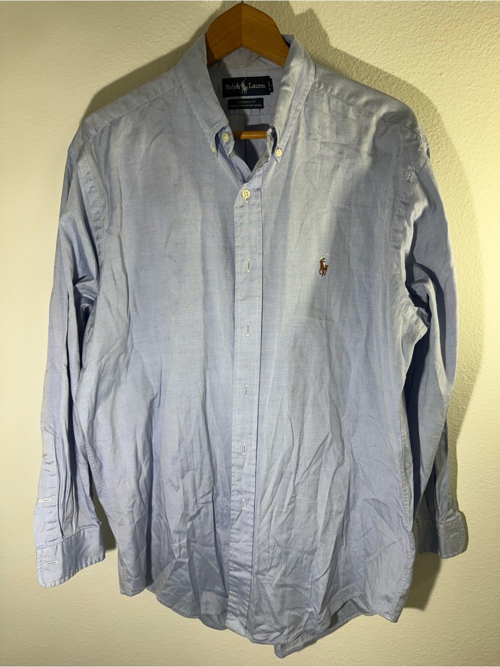 Ralph Lauren Light Blue Classic Oxford Button-Down Shirt - Men's